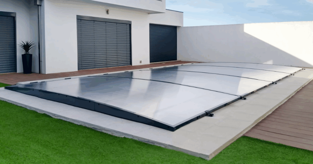 Cubierta plana para piscina Tapia fija
